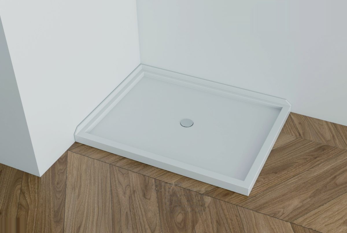 White acrylic shower tray in quadrant, neo-angle and square shapes